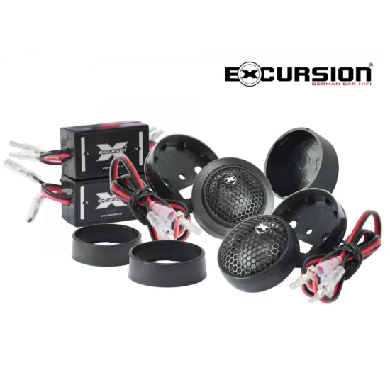 Excursion PX-4C ECO do BMW i Mercedes  2-drożny zestaw głośnikowy SQ: tweetery 20mm, woofery 100mm do niektórych BMW, Mercedesa i innych - 3ohm, 75/20